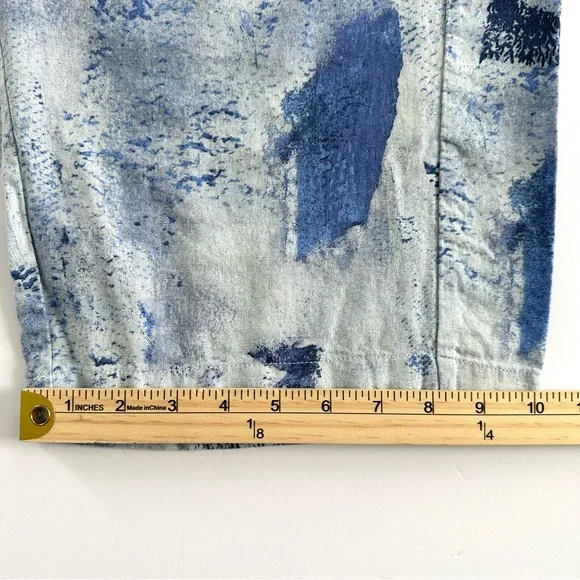 Anthropologie Pilcro Reese Smocked Pull-on Barrel Pants Printed Edition |XL| EUC - Picture 11 of 12